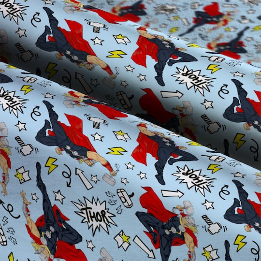Marvel® Thor Thunder Cotton Fabric
